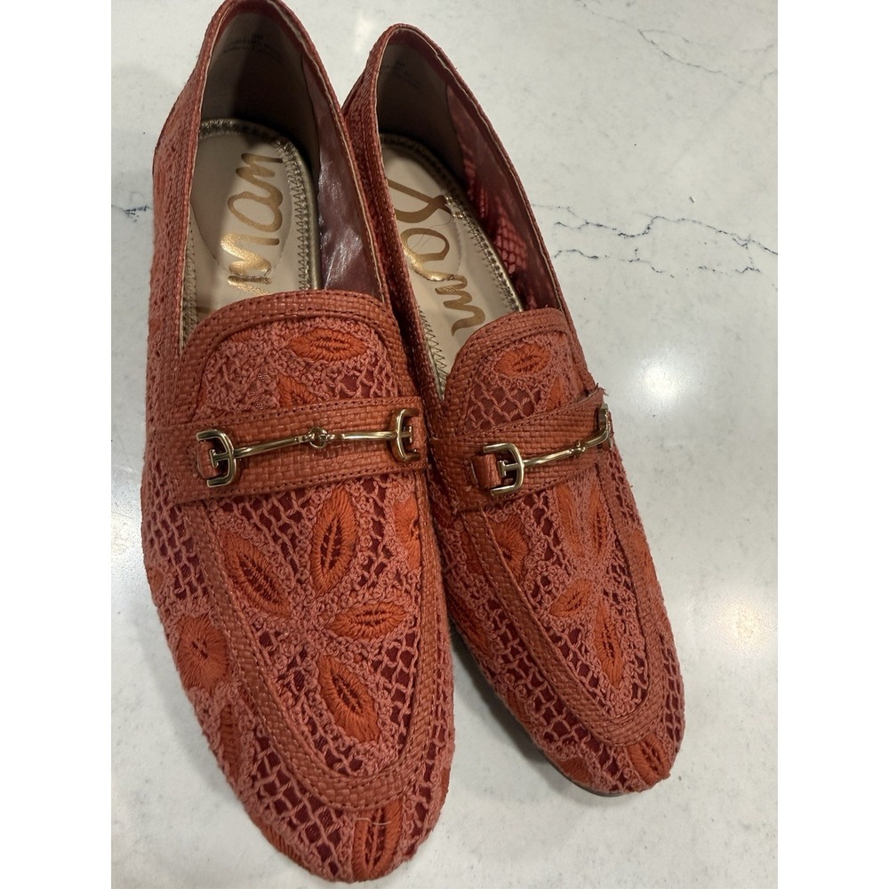 Sam Edelman Women's Loraine Regal Bit Loafer Coral Size 9 Flats Slip On - Picture 8 of 8